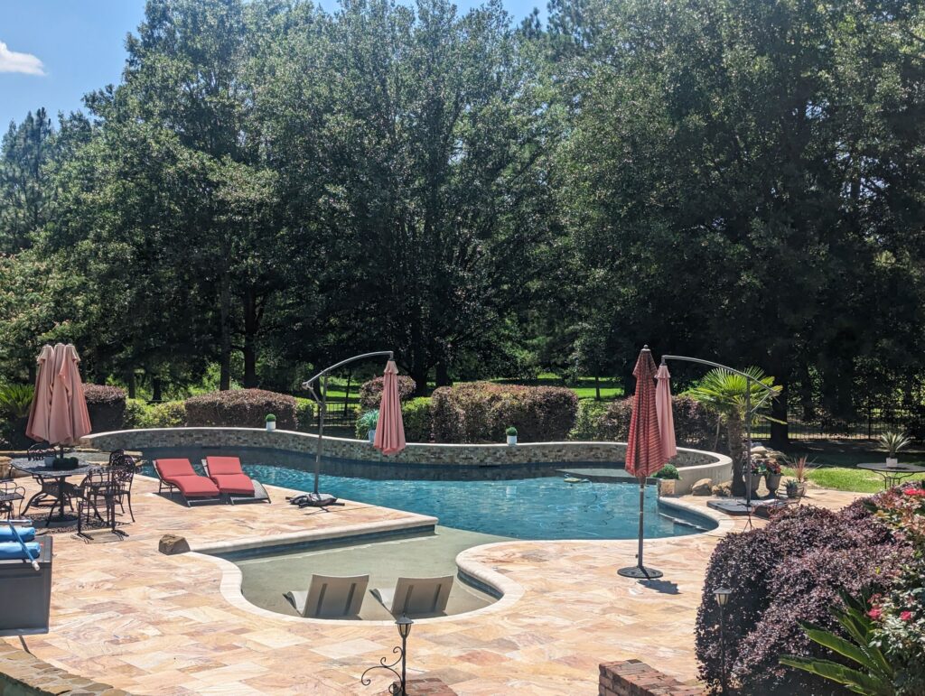 After renovation picture of a pool in Bush.