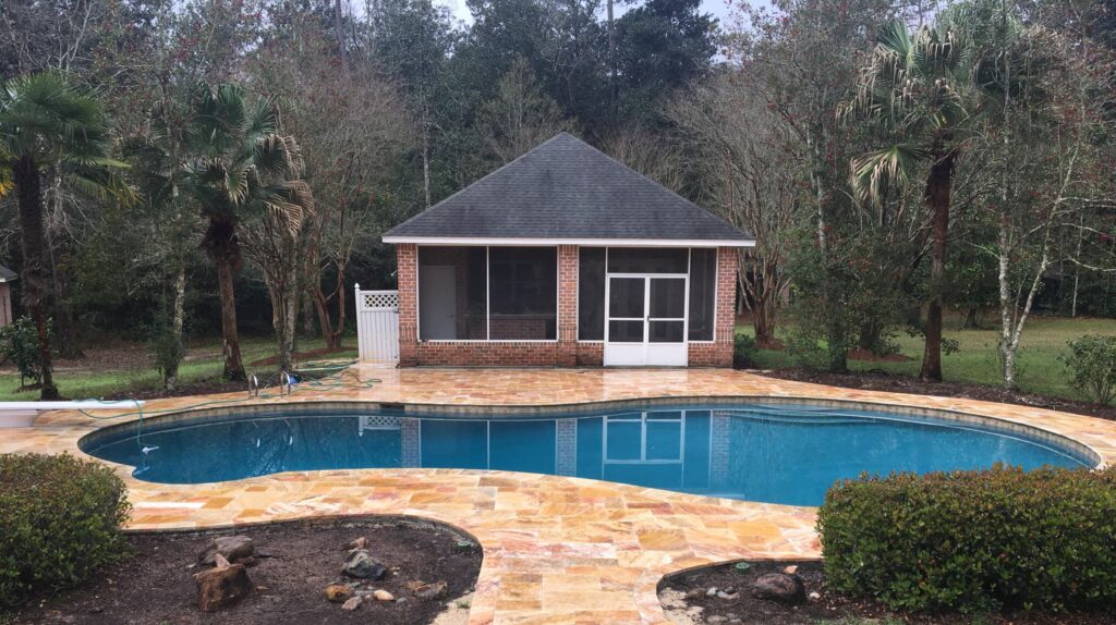 After renovation picture of a pool in Covington.