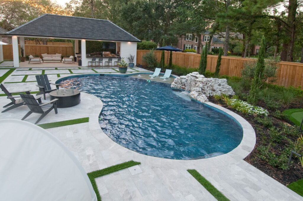 After renovation picture of a pool in Mandeville.