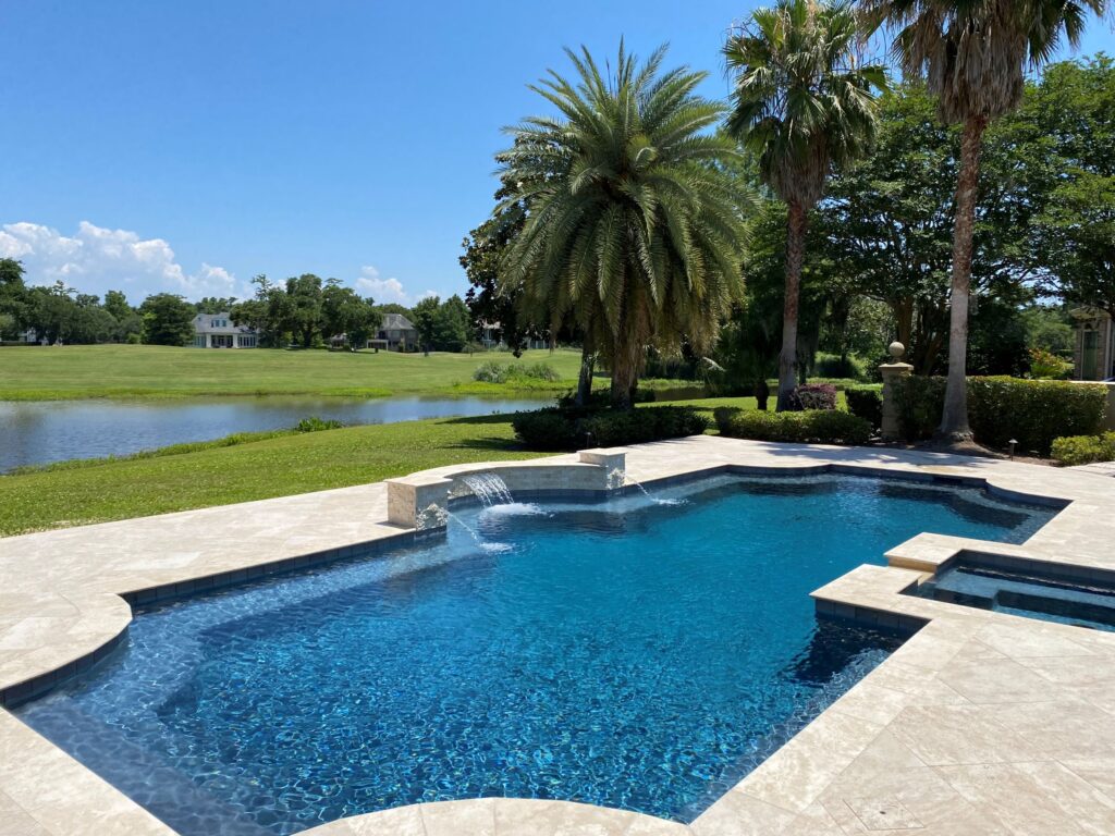 After renovation picture of a pool in New Orleans.