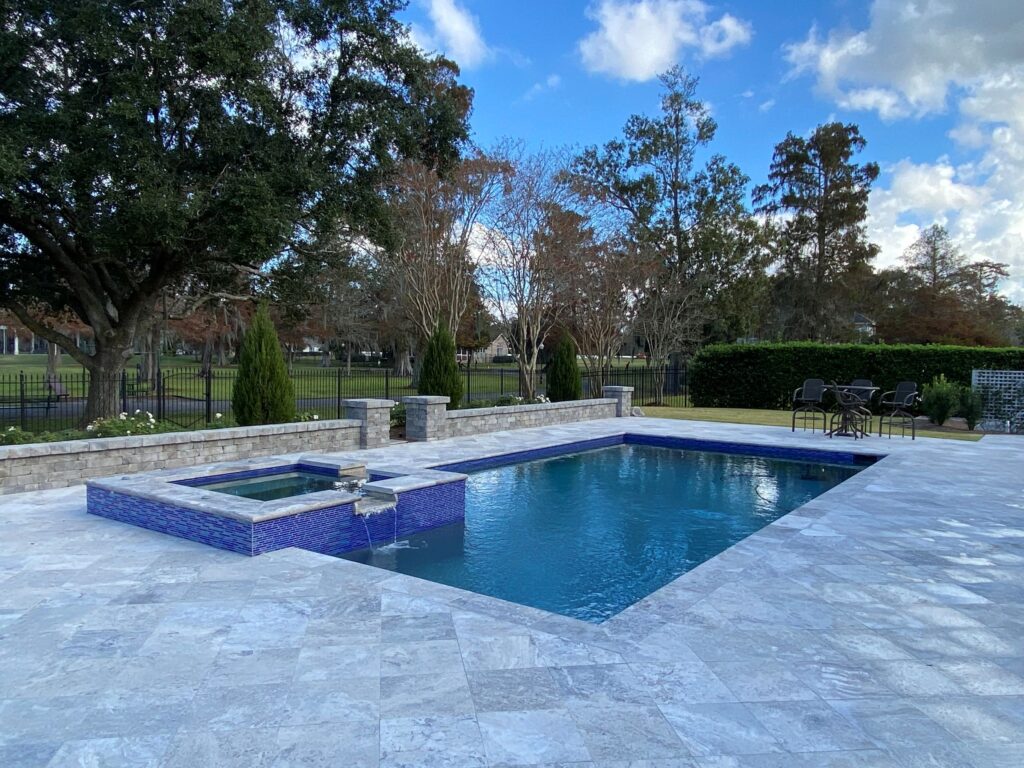 After renovation picture of a pool in New Orleans.